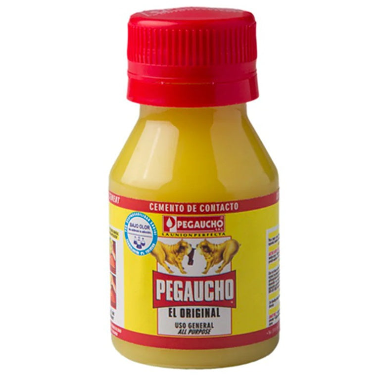 Cemento de contacto pegaucho para zapatos. Pegamento para cuero 60 cc