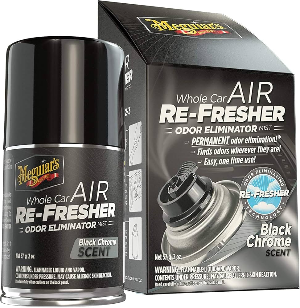 Eliminador de olores 2.5 Oz. Black chrome Meguiars