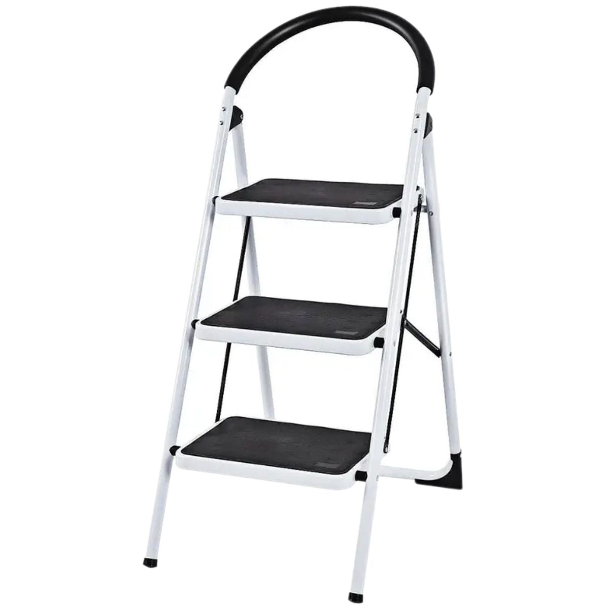 Escalera Plegable de 3 Peldaños con Pasamanos.