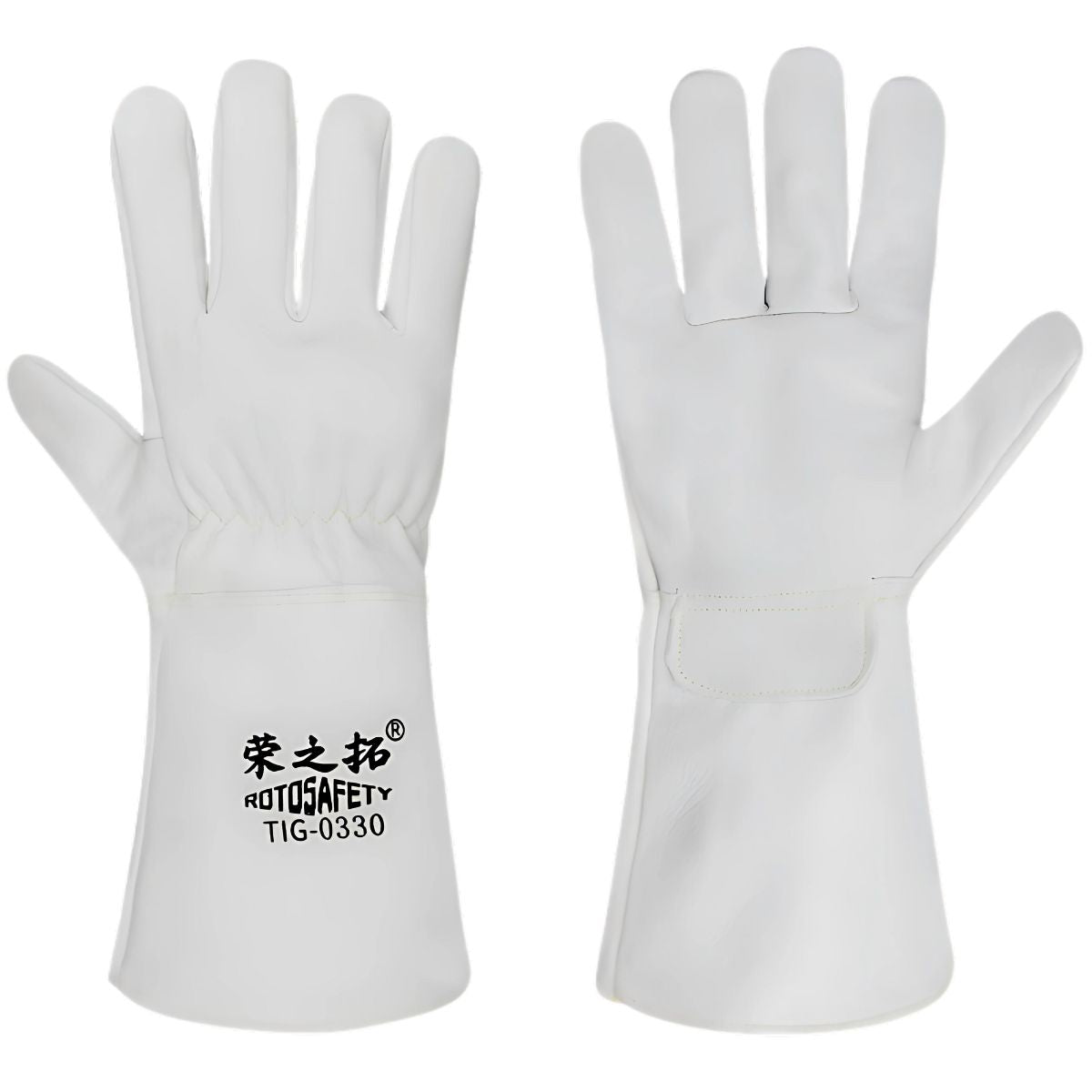 Guantes de piel de cabra premium. Ideal para soldadura TIG MIG trabajo industrial. (PAR) Guantes de protección