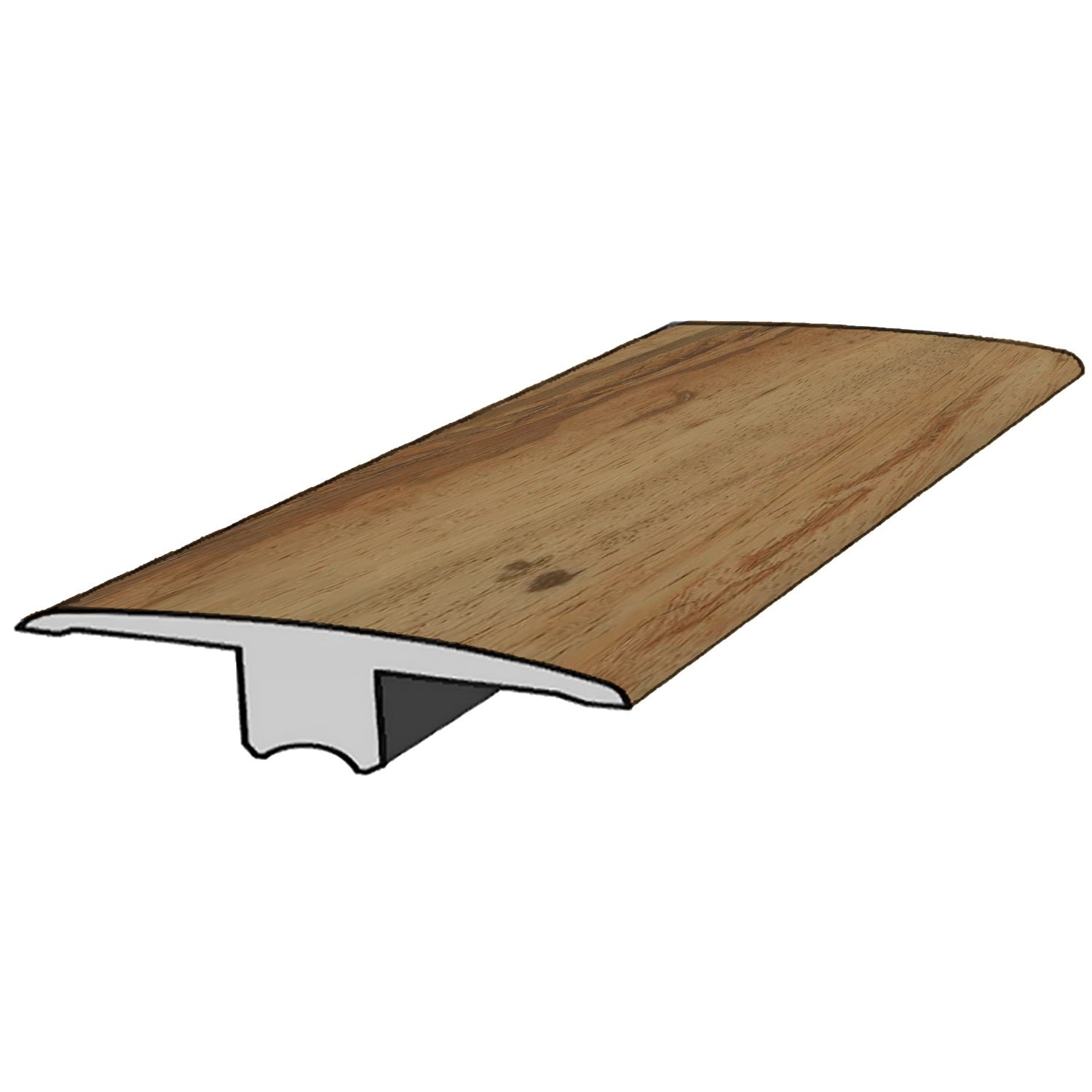 Transición tipo T para piso SPC Madera DE158 Roble beige 2400 mm
