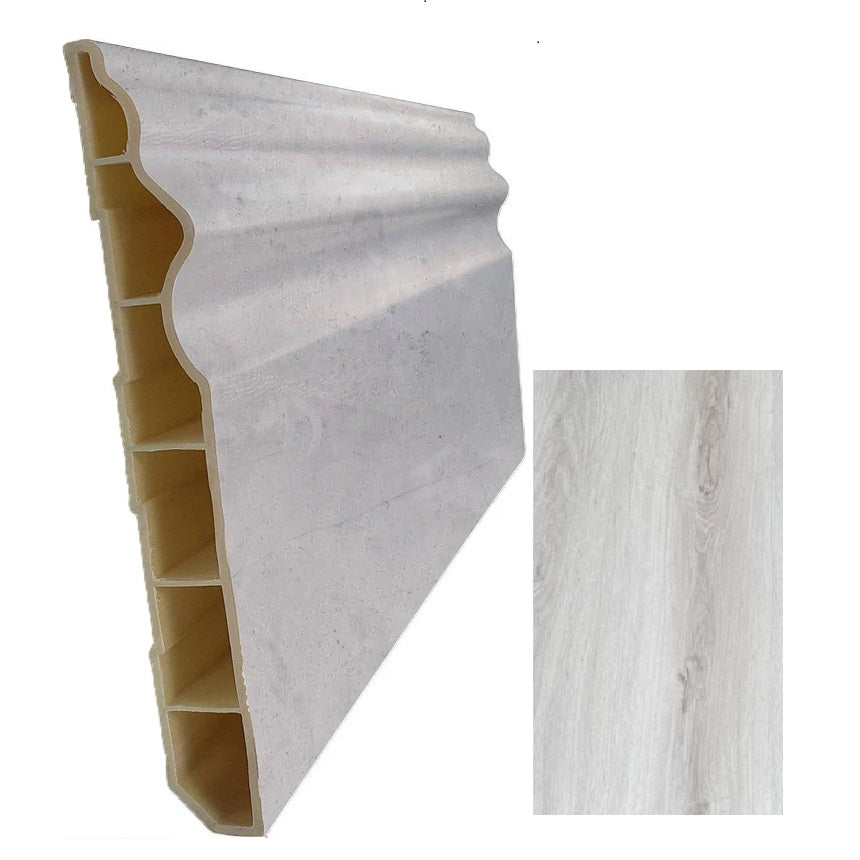 Zócalo PVC para piso SPC DE162 Madera Clear Oak