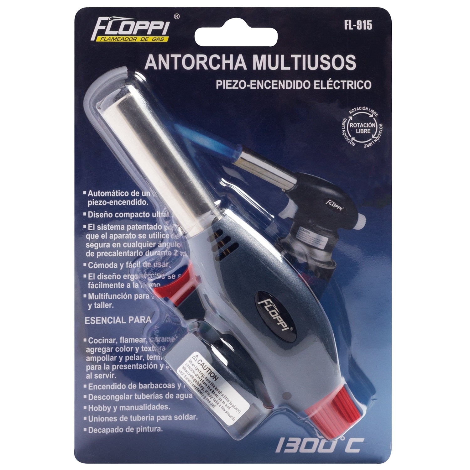 Soplete antorcha multiusos a gas butano