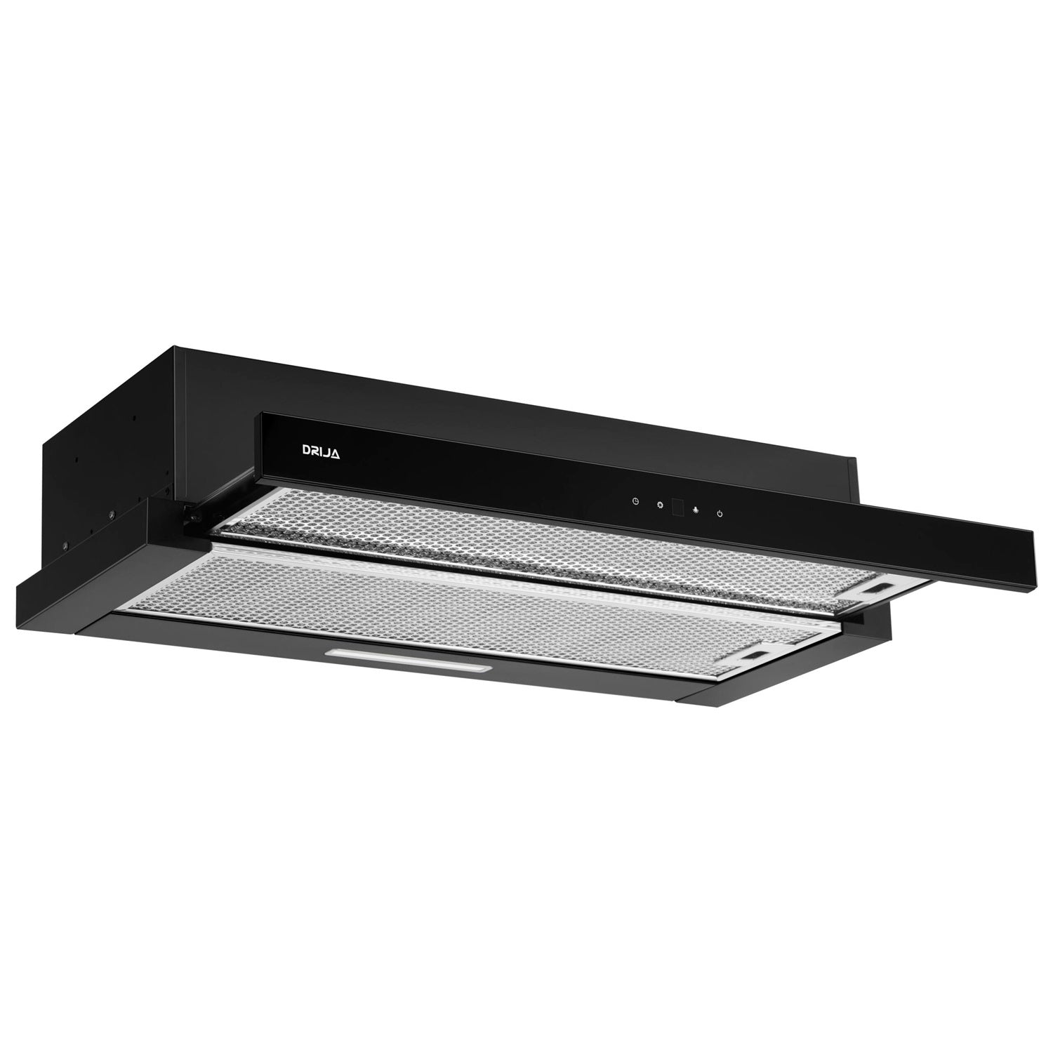 Extractor de grasa empotrable Retráctil Touch 60. Color negro