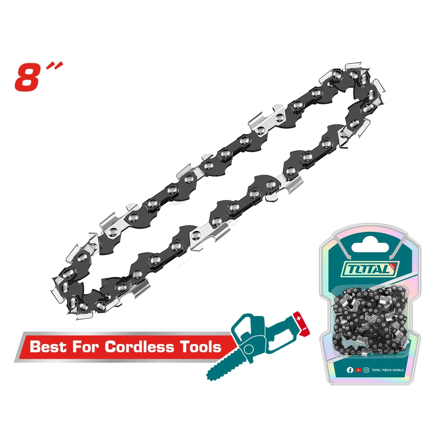 Cadena de repuesto 8" para Motosierra.