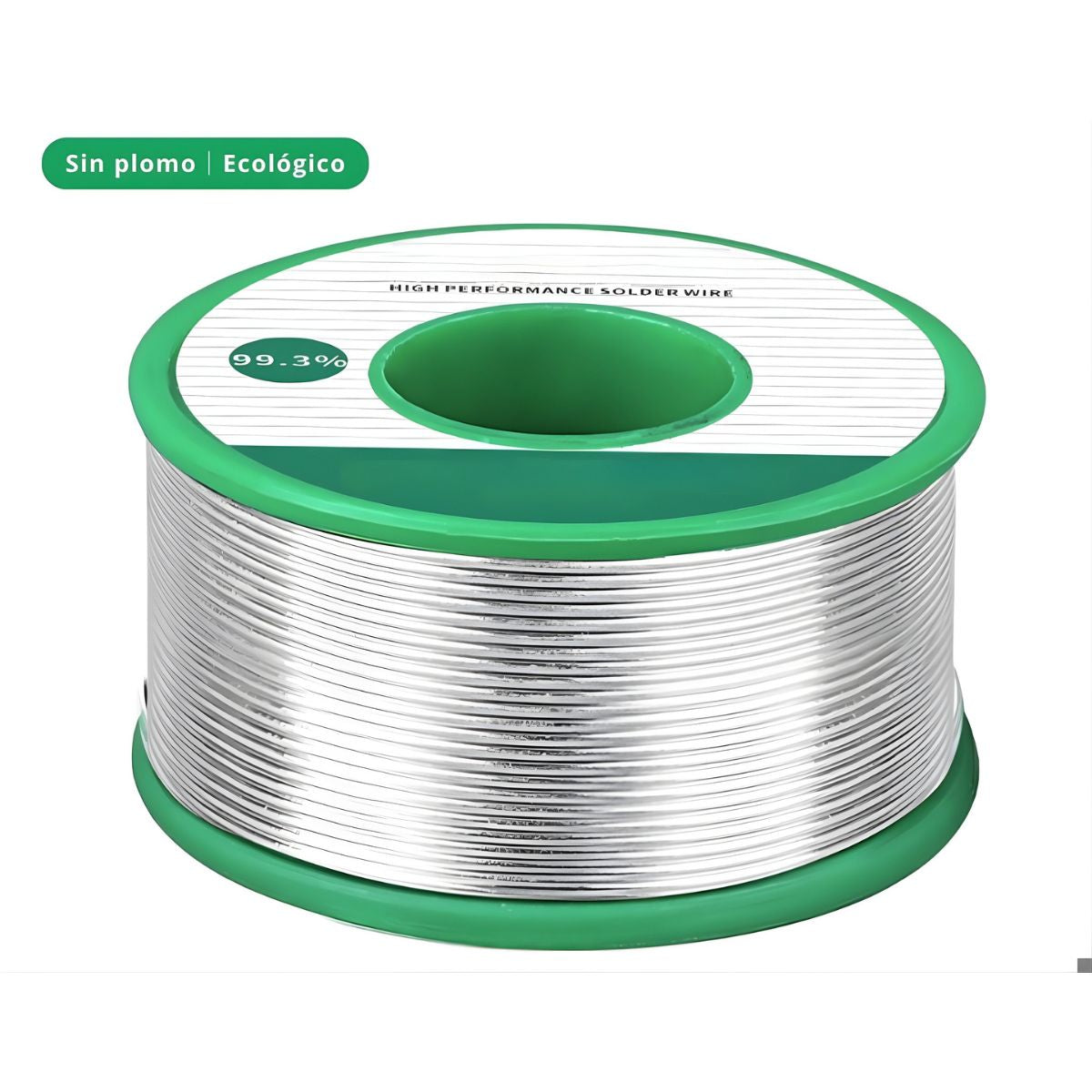 Rollos Cautin Estaño Alambre De Soldadura Sin Plomo 99.3% (50 Grs). Contenido Fundente 2%. Punto Fusión 227°C Para Electrónica Y Reparaciones.