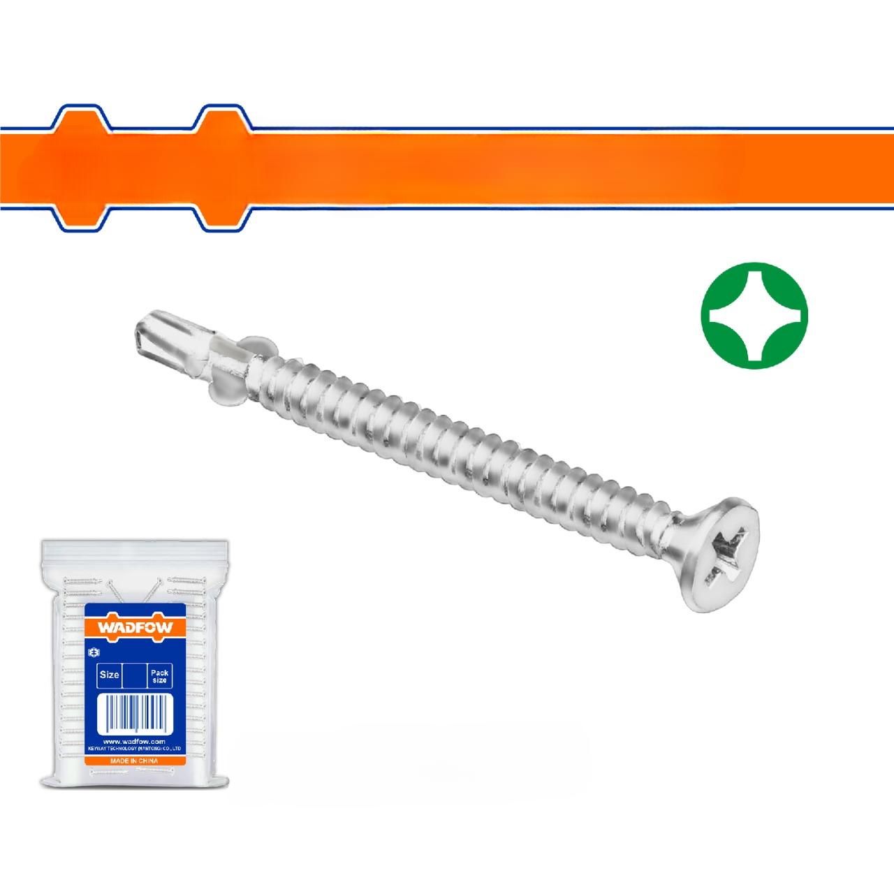 Tornillos punta broca con alas Phillips. Acabado Zinc. Para perforar.