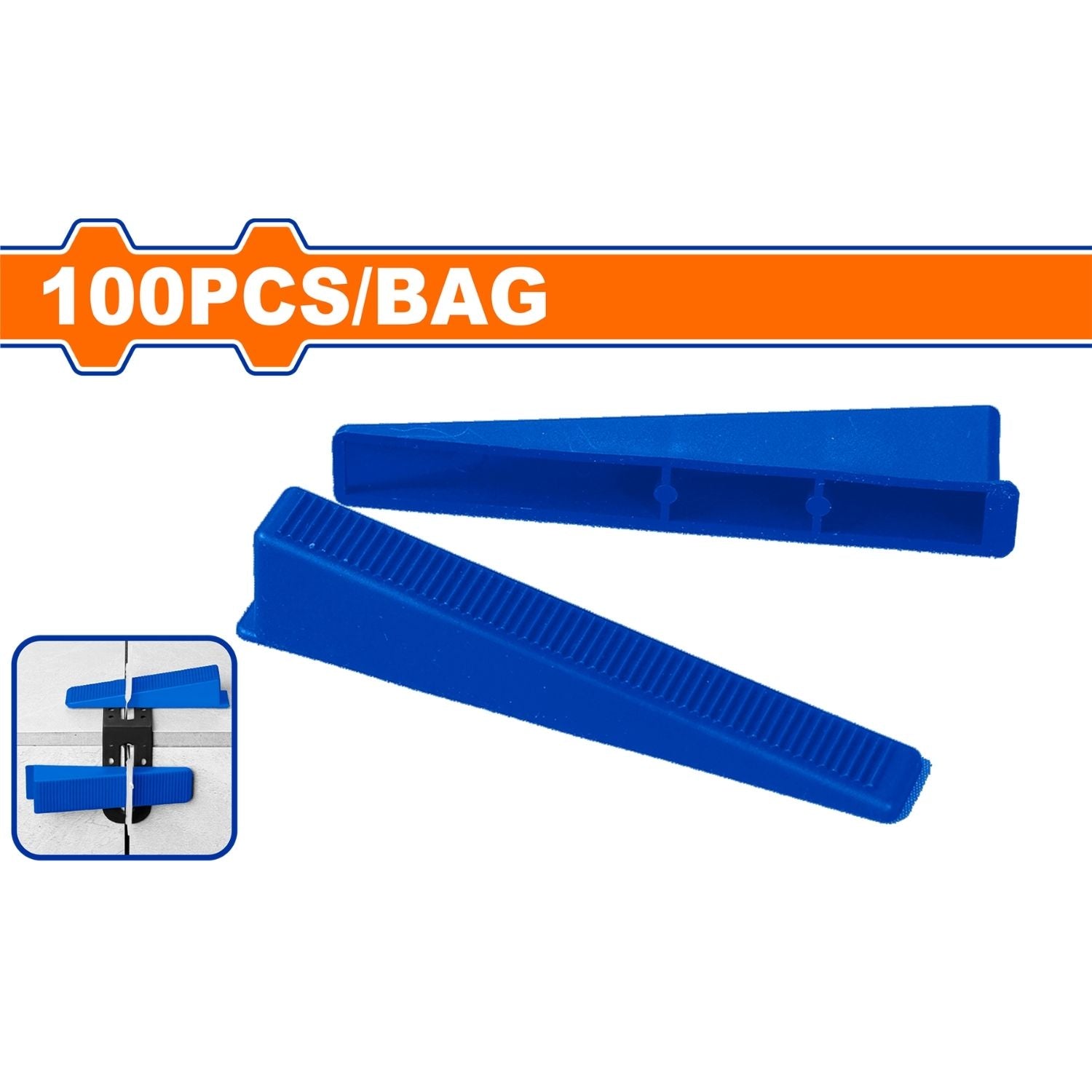 Cuña para nivelar baldosas de 17mm plástico 100 pzas. Set