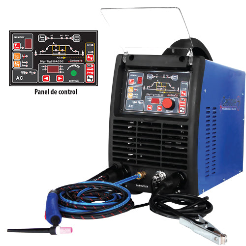 Maquina de soldar Digital Tig AC/DC alta frecue y electrodo 110/220V Heavy duty DIGI-TIG250AC/DC