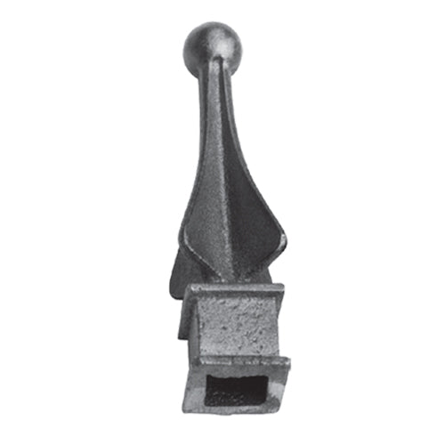 Lanza de base cuadrada 23mm x 110mm. Agujero 12mm.