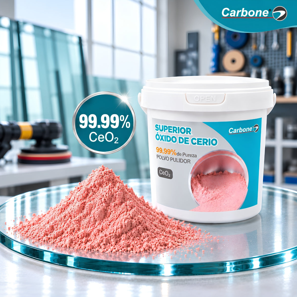 Oxido de cerio 2.00 kg 4.5 lb. Alta calidad.