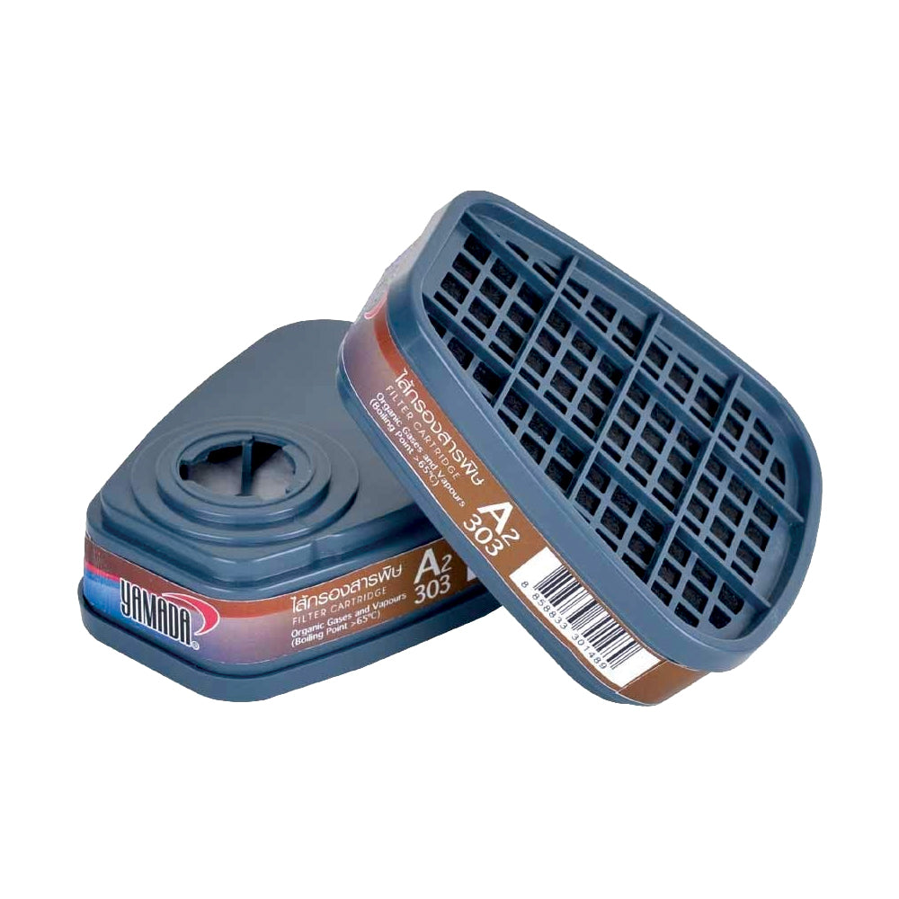 1 Repuesto filtro purificador tipo A2 para respirador mascarilla frontal de silicona ( POR UNIDAD)