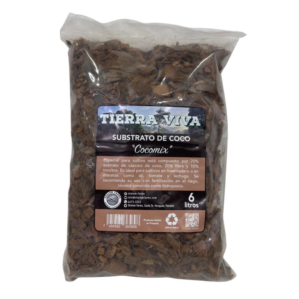 Cascara de coco "Cocomix" 6 litros