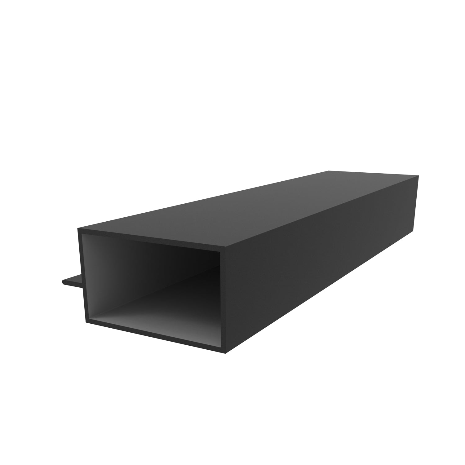 SASA-1 Perfil Hoja Puerta de 3" x 1 3/4" Aleta Descentrada. E = 2.3 mm. L= 5.85 m NEGRO