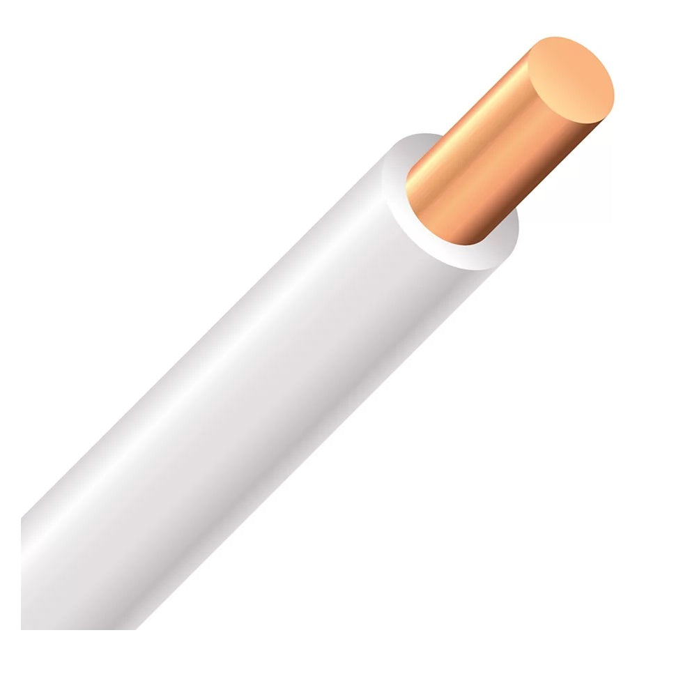 Alambre Electrico 12 AWG. Color Blanco. Se Vende Rollo 152.40 m