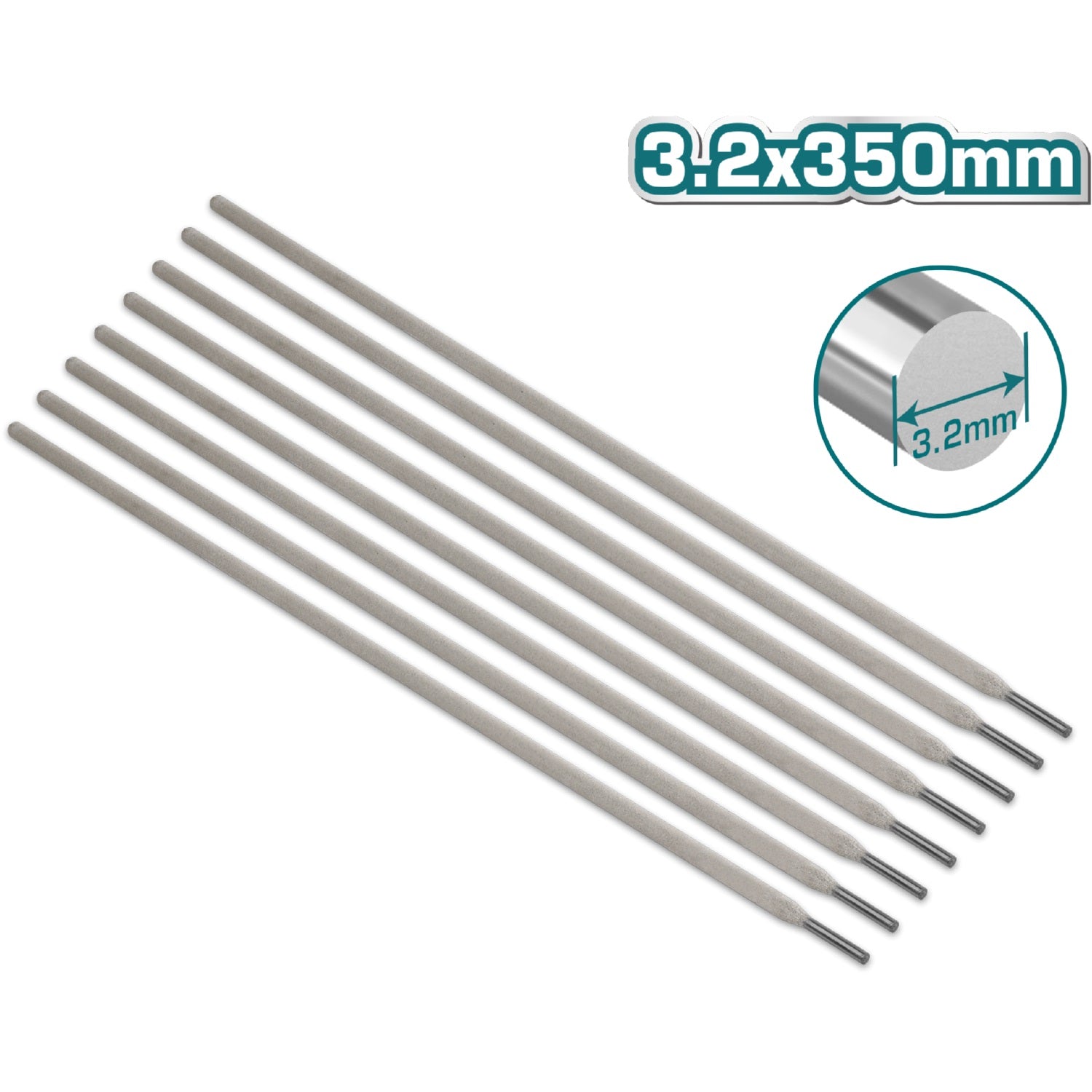 Electrodo 7018 de acero al carbón para Soldadura. 3.2x350mm. Viene en paquete de 2.5 kg (5.5lbs)