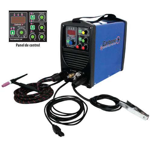 Maquina de soldar Tig DC alta frecuencia y electrodo TIG160PDCHF 110/220V (ultra portátil)
