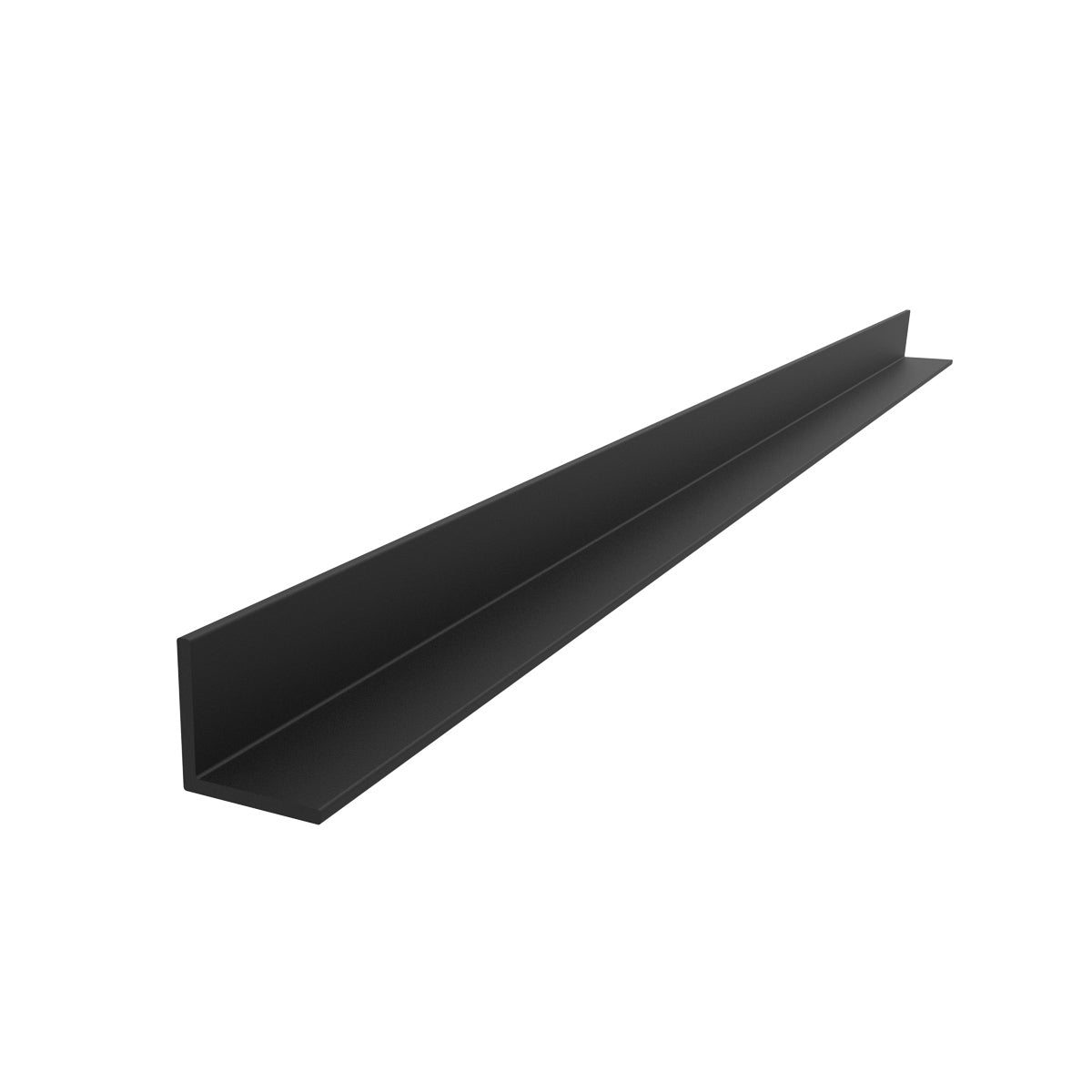 AR-1 Angulo de 1/2" x 1/2" Espesor 1.2 mm. Largo 5.85 mts. Acabado Anodizado Negro 15 Micron.