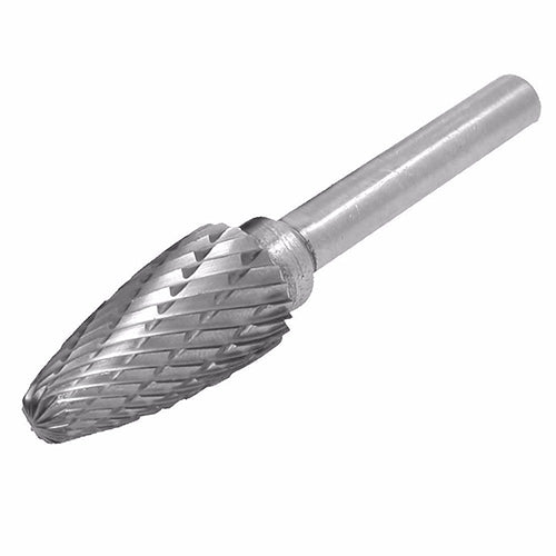 Fresa de carburo de tungsteno 12 mm diametro con vastago de 1/4" para usar con mototool