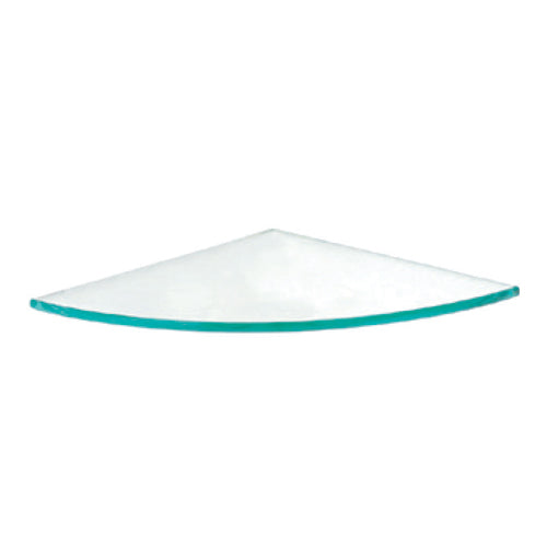 Repisa esquinera vidrio templado de 8 mm. Medidas 250 x 250 mm