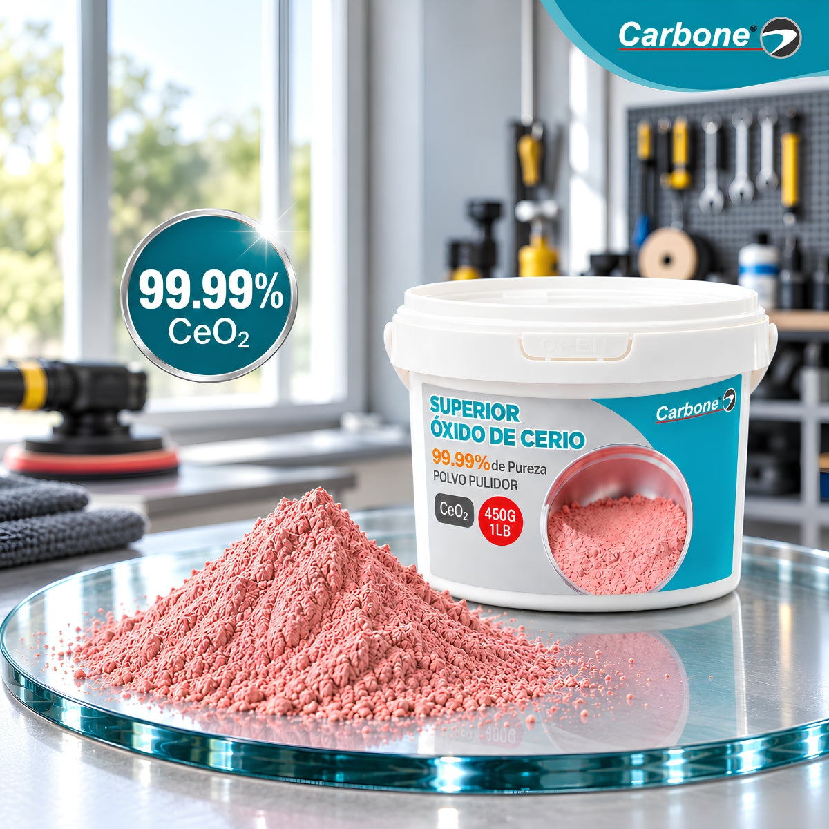Oxido de cerio 0.45kg 1lb. Alta calidad.