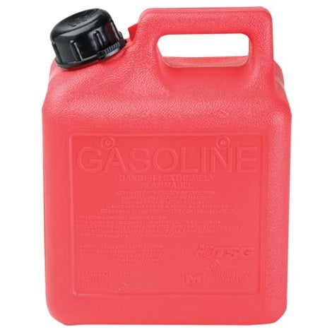 Tanque gasolina bidon recipiente de 1 galón. Incluye boquilla.