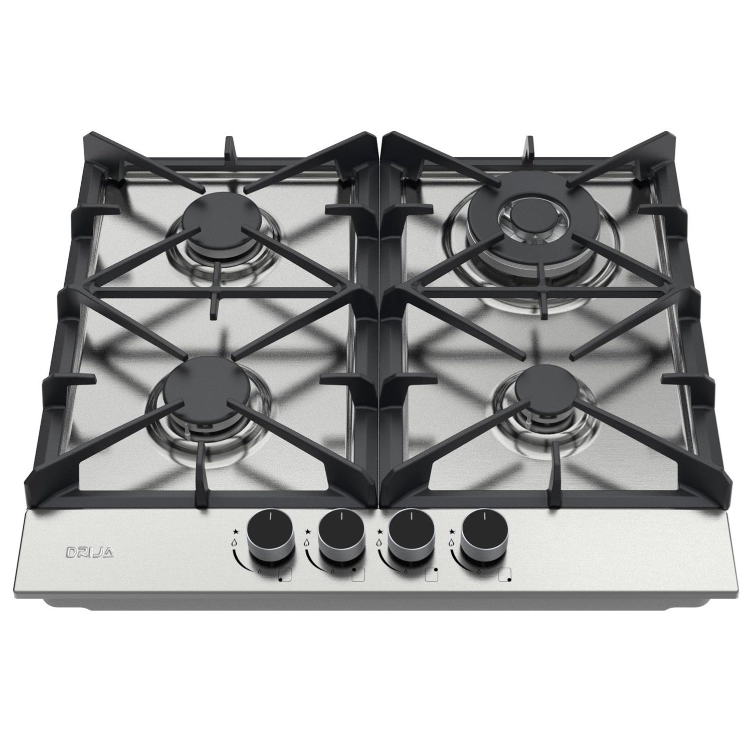 Estufa empotrable a gas Milan 60 Pro. Color Inox.