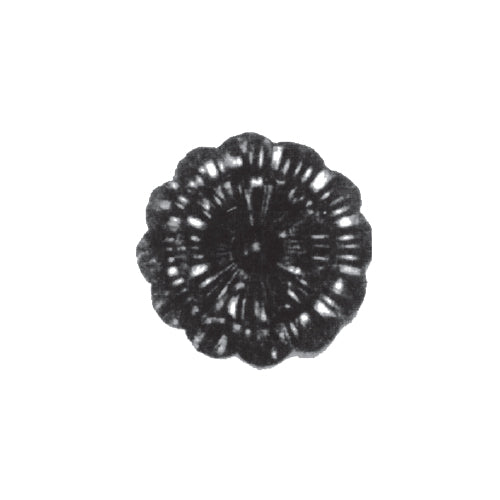 Flor artística de hierro forjado Diámetro Ø 95 mm.