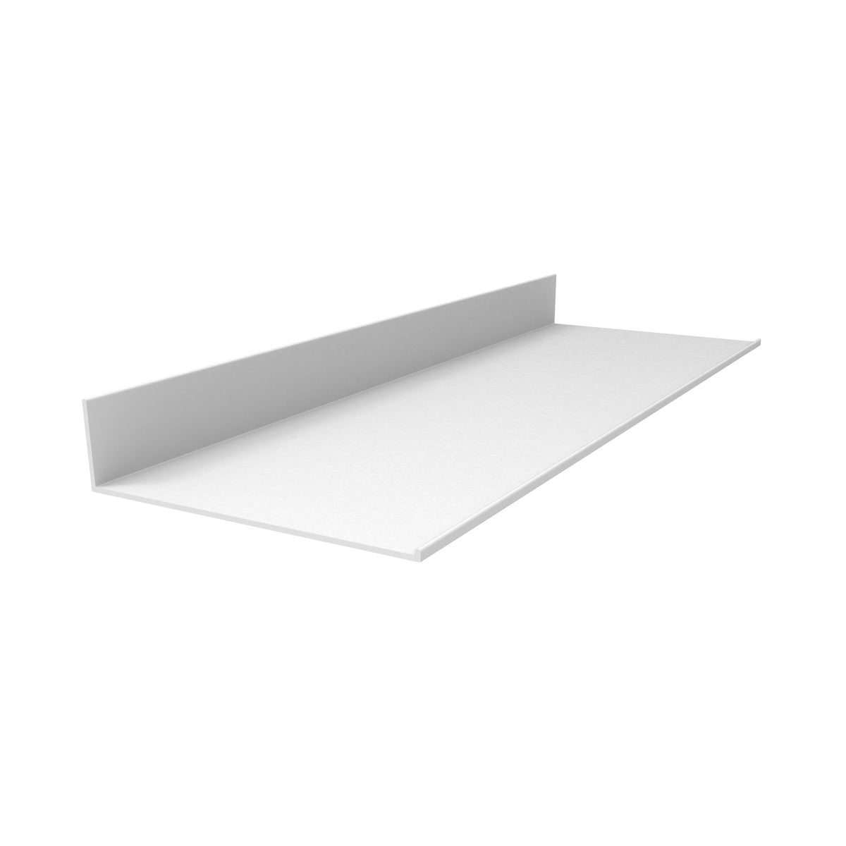 AR-13 Angulo forma L de 4" x 1" Espesor 1.6 mm. Largo 5.85 mts. Acabado Lacado Blanco.