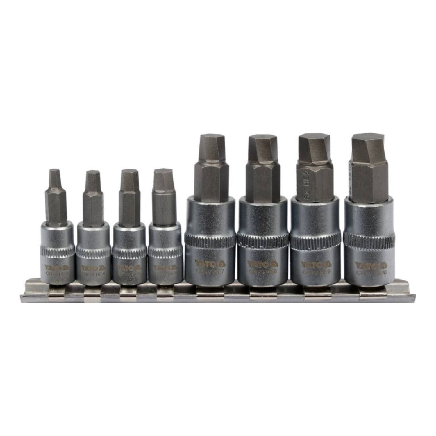 Extractores De Tornillos Dañados O Trasroscados Removedor Extraccion Elimina Sujetadores Hexagonales Muy Dañados O Redondeados, 4 X 1/4"d Puntas de vaso.