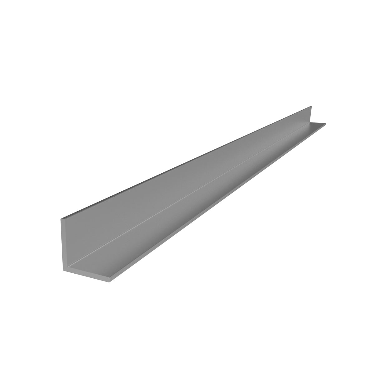 AR-1 Angulo de 1/2" x 1/2" Espesor 1.2 mm. Largo 5.85 mts. Acabado Anodizado Silver 15 Micron.