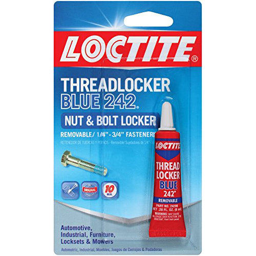 Loctite Blue 242 Heavy Duty Threadlocker fija rosca, 0.2 oz (1 pza)