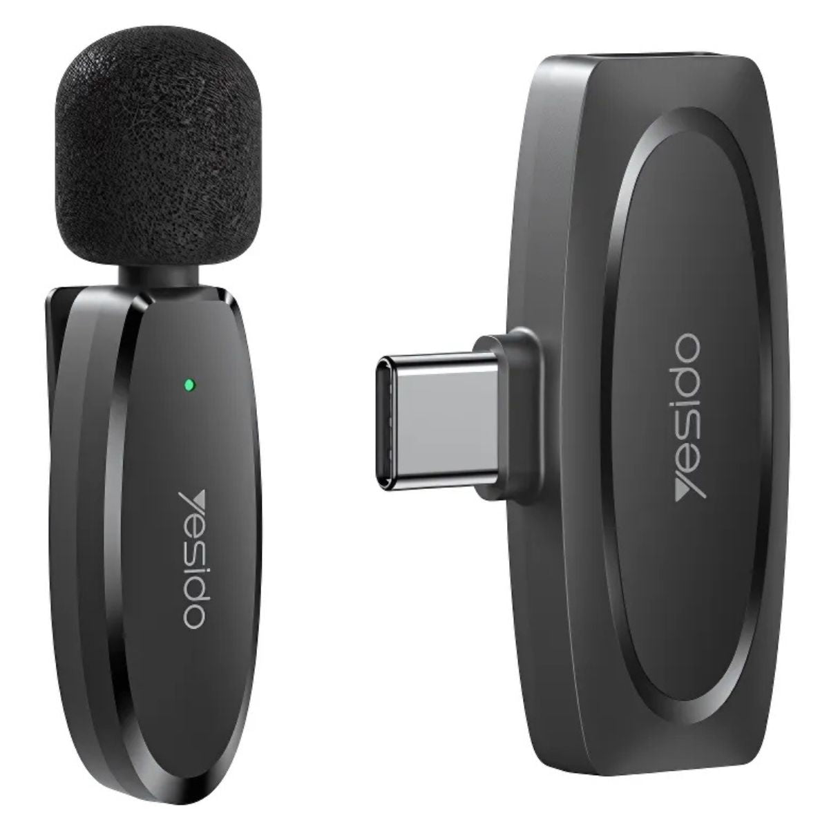 Micrófono Inalámbrico Lavalier USB Tipo C. Ideal para Grabaciones, Streaming y Entrevistas. Alcance 20M y Cancelación de Ruido.
