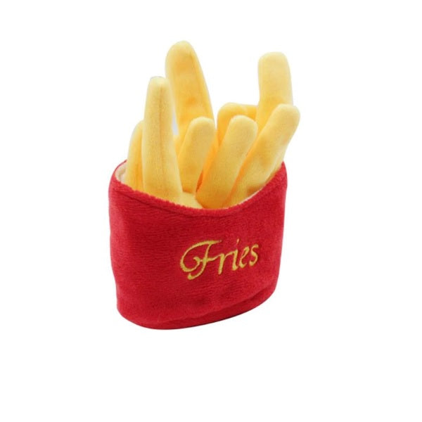 Juguete para perro con sonido. Peluche de Papas Fritas.