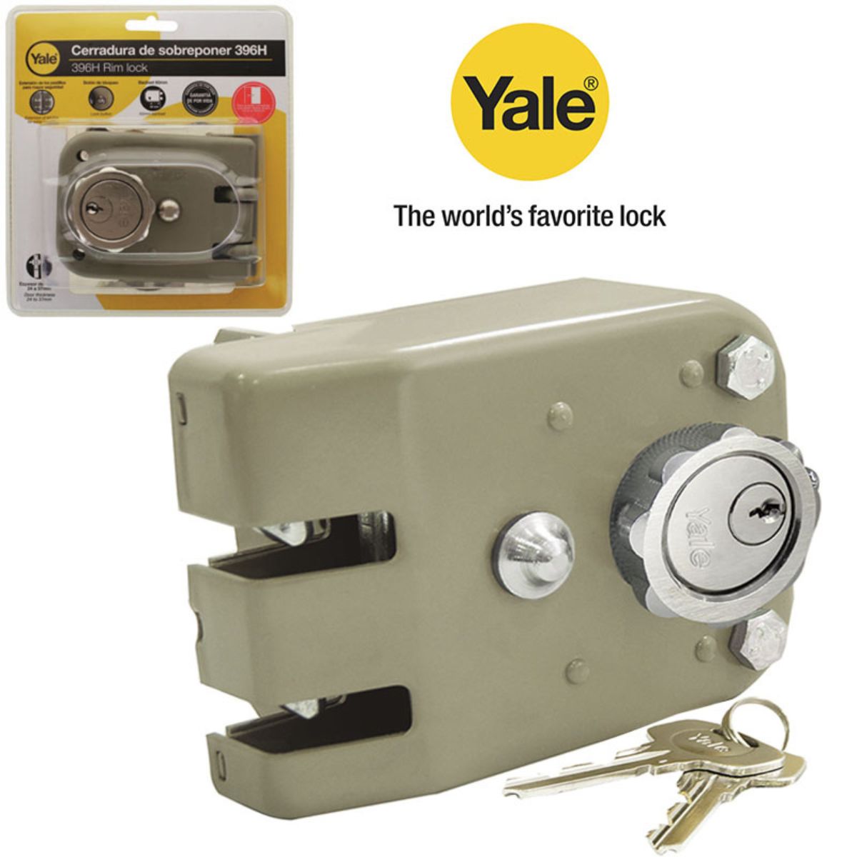 CERRADURA "YALE" (9) GARRA DE TIGRE DERECHA 60mm