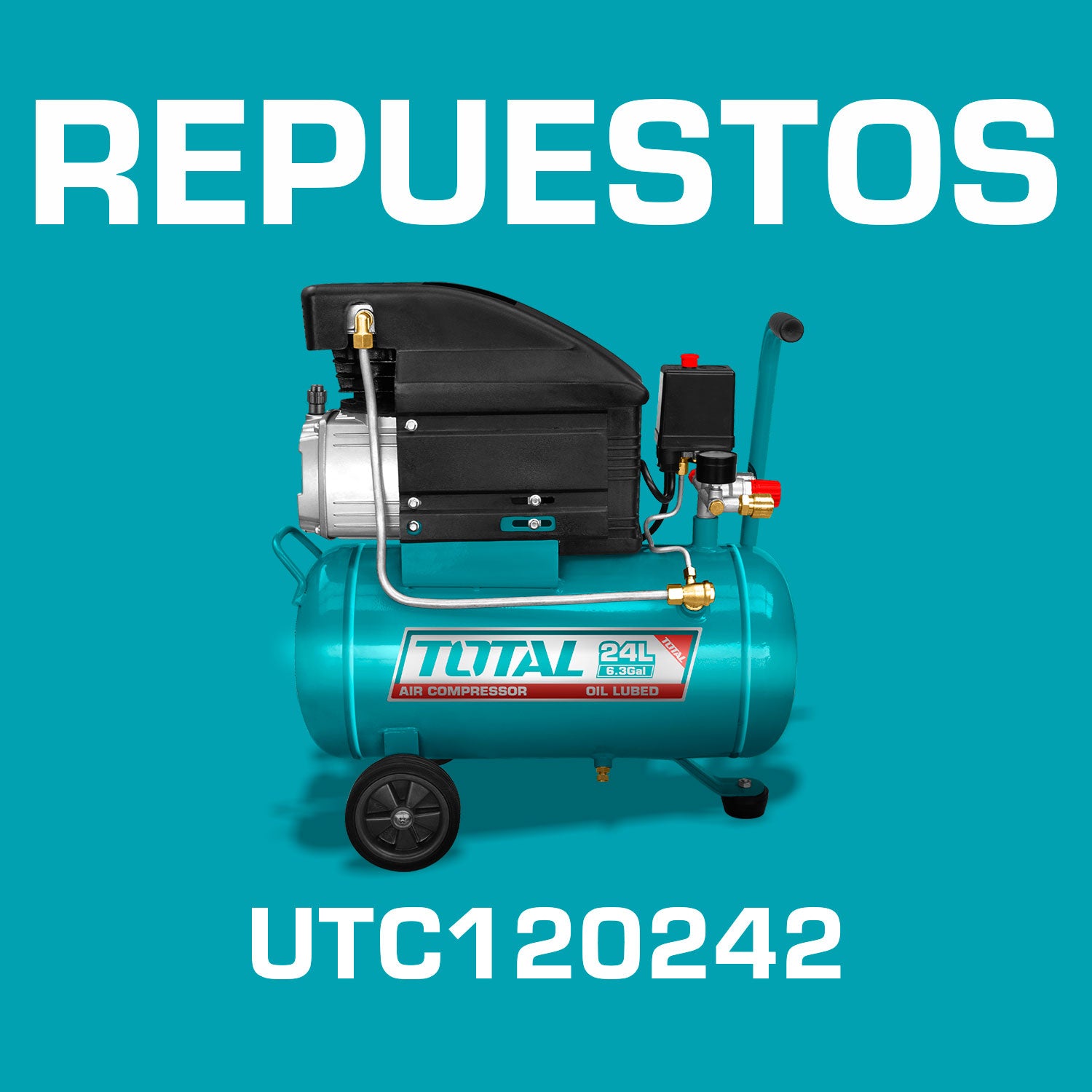 Compressore D'Aria 24L 2HP 110V – Trasportabile, Ideale Per Officina E Fai Da Te