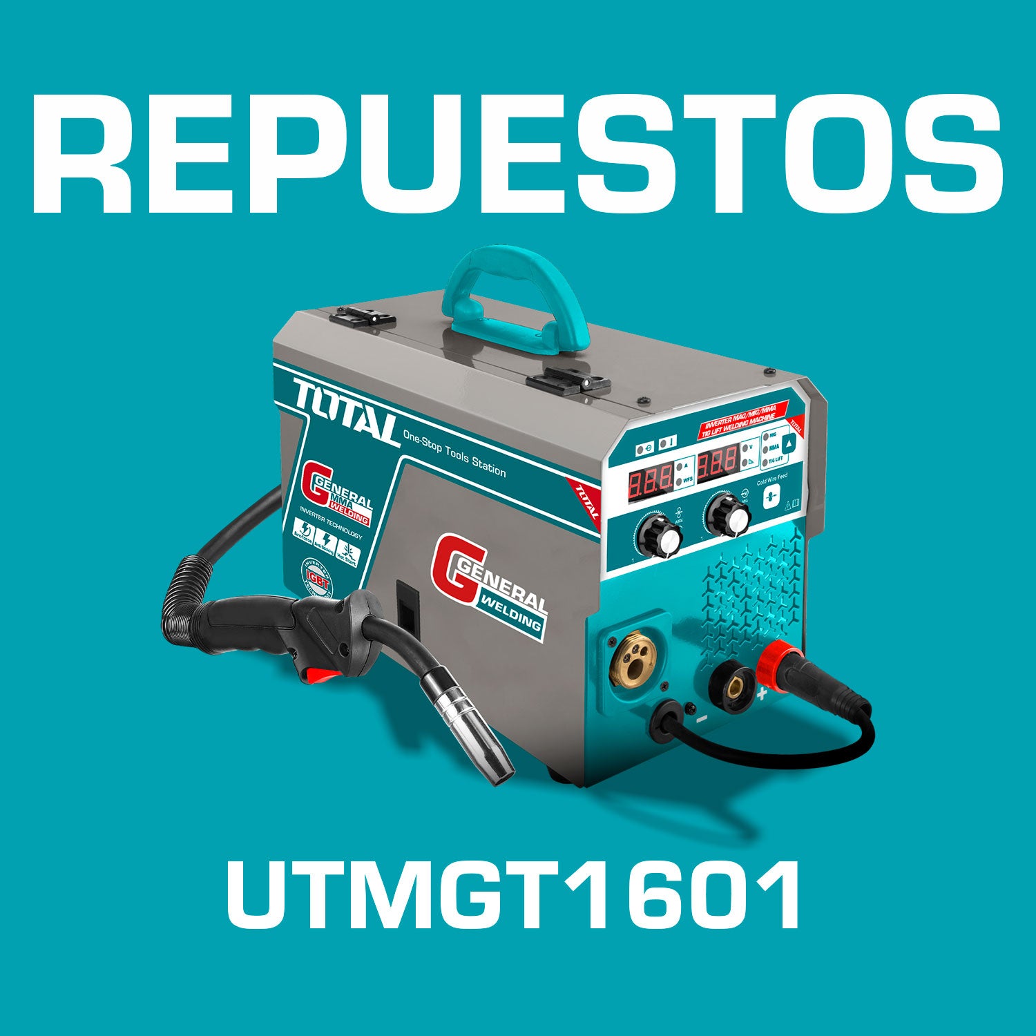 Repuestos Maquina de soldar Inverter MIG MAG MMA y TIG 160A Codigo UTMGT1601
