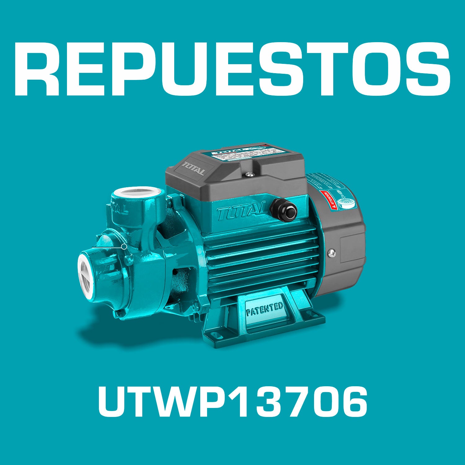 Repuestos Bomba de agua periferica 370W (0.5HP) Codigo UTWP13706