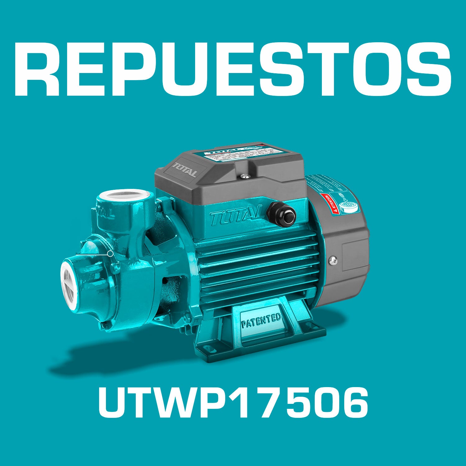 Repuestos Bomba de agua periferica 110V/60htz 1 HP. Codigo UTWP17506