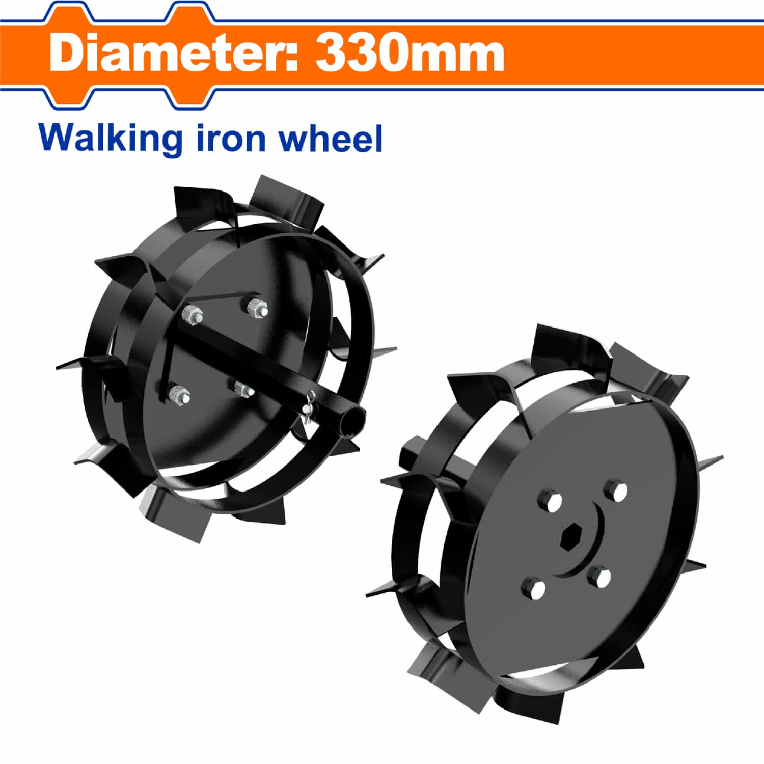 "Rueda de hierro andante Rueda de hierro para caminar
Diámetro: 330 mm
Radio: 90 mm
Peso neto: 7 kg
Compatible con los artículos WT"