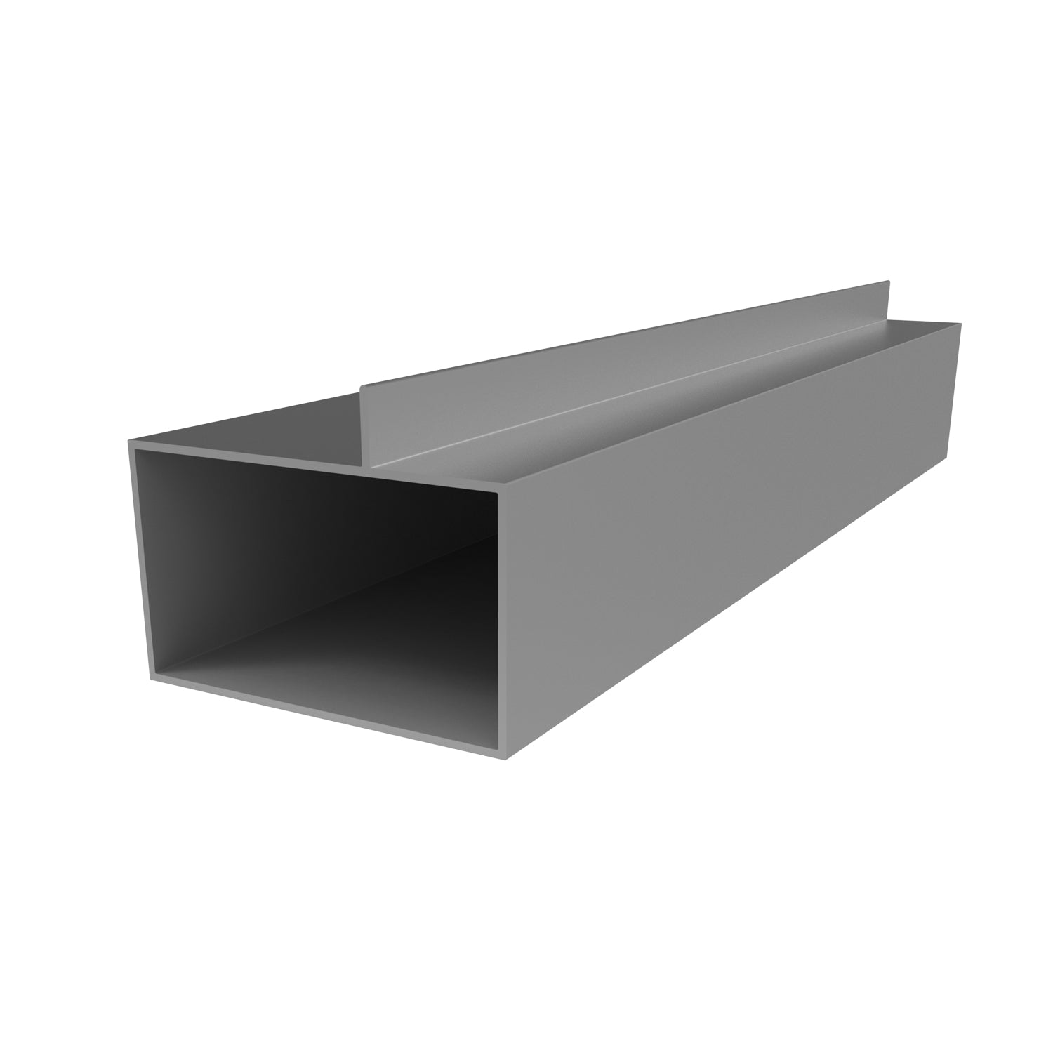 TRC-15 Perfil Marco Fijo 3" x 1 3/4" Cerrado con Aleta Descentrada E = 1.5 mm. L = 5.85 m SILVER