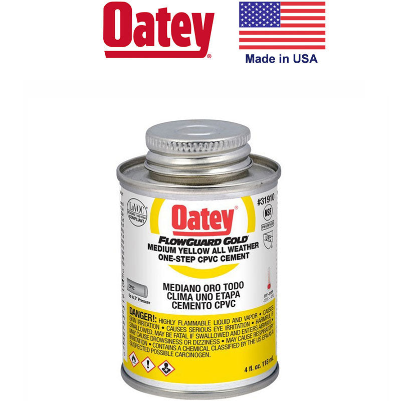PEGAMENTO "OATEY" (6) CPVC FLOWGUARD GOLD 1/4 PINTA