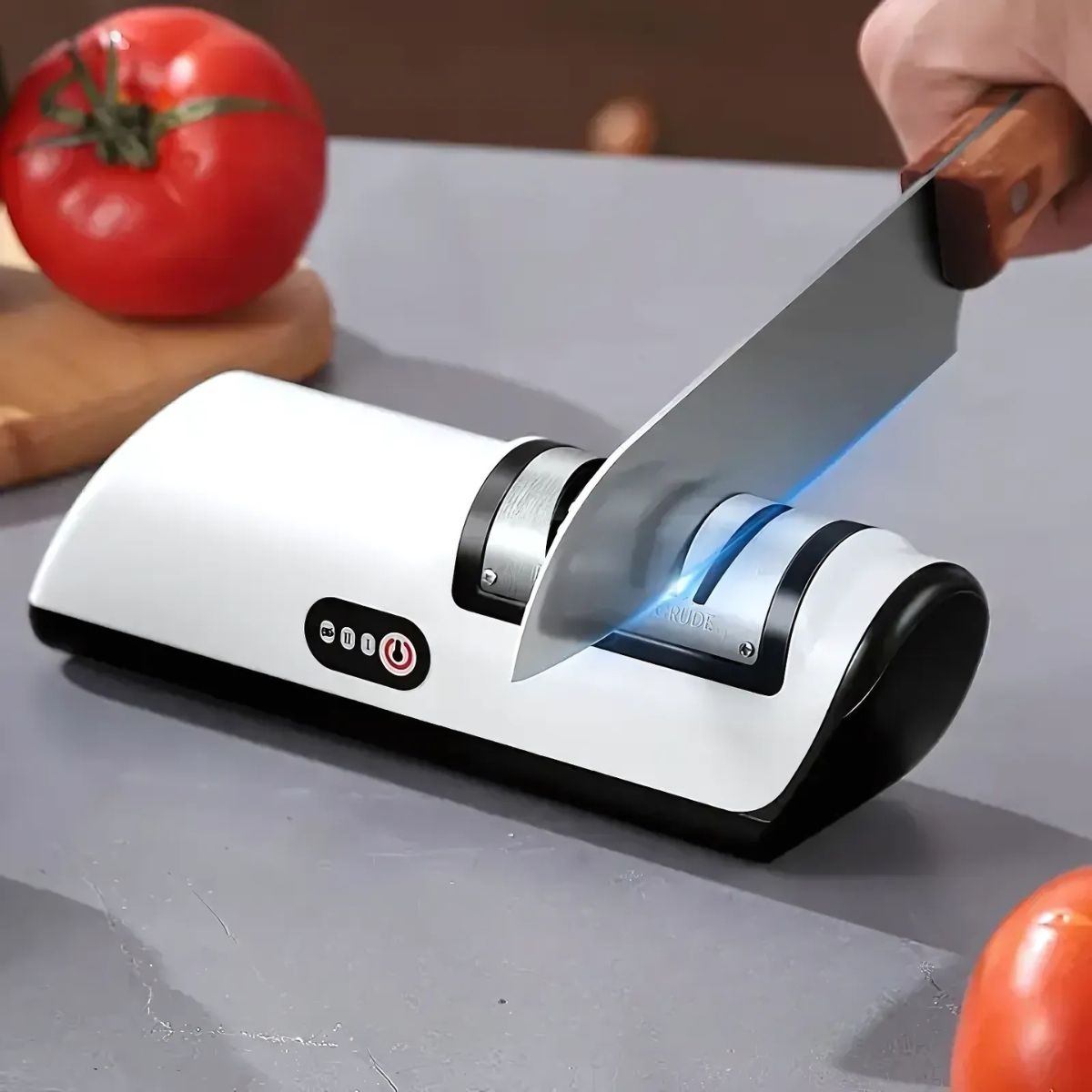 Afilador de Cuchillos Eléctrico Portátil. 2 modos de afilado y carga USB.