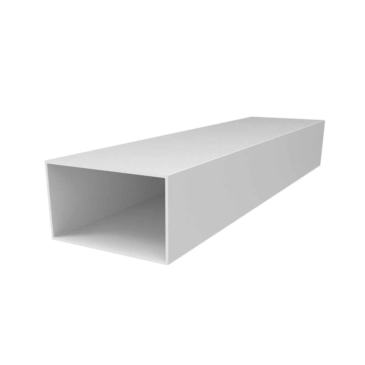 TR-11 Tubo Rectangular 3" x 1 3/4" Espesor 1.5 mm. Largo 5.85 mts. Acabado Lacado Blanco.