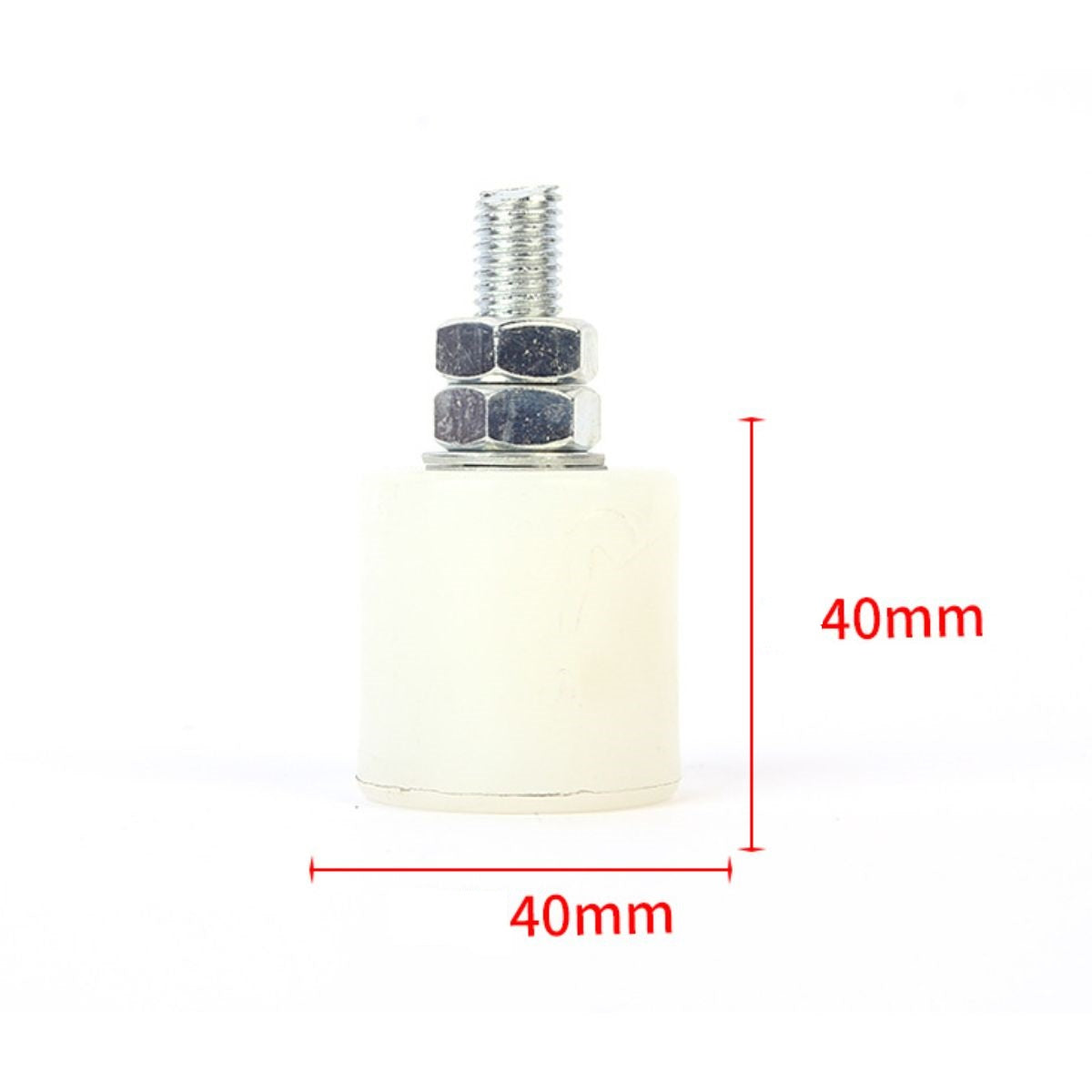 Guía De portón. Tope Guía Superior de Nylon para Portón Corredizo 40x40 mm para portones