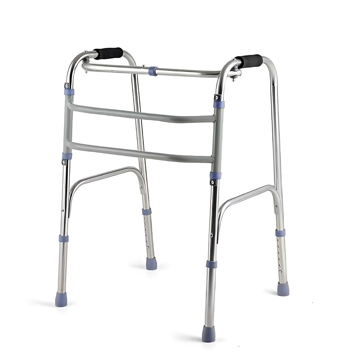Andadera de Aluminio Plegable y Ajustable para Adultos mayores. Andador Ortopédico.
