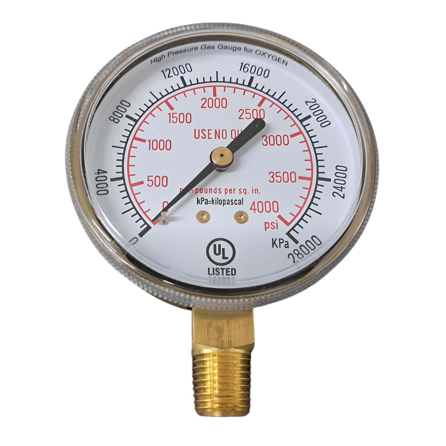 Manómetro de alta presión para regulador oxigeno Heavy Duty estilo Victor código BSM011