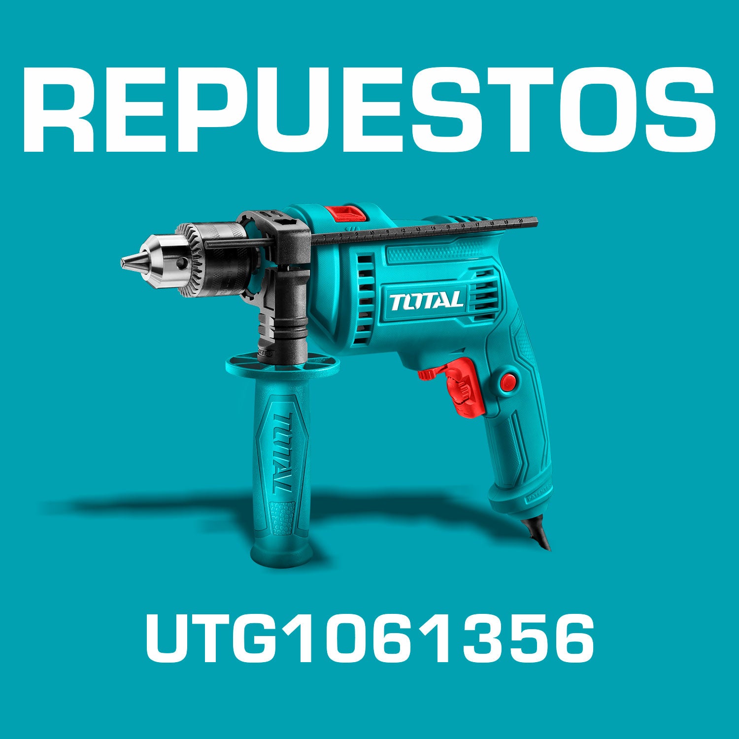 Repuestos Taladro de 1/2" Total 680W. Codigo UTG1061356