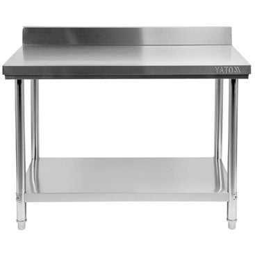 Mesa acero inoxidable Con Protector Contra Salpicaduras W 700mm X H 850mm