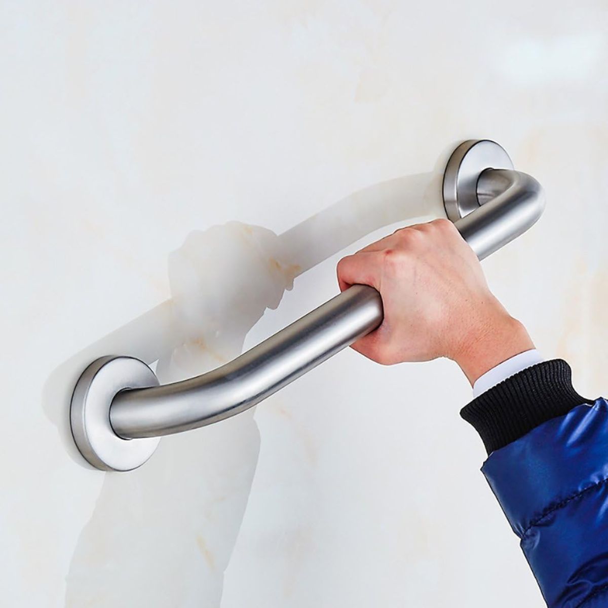 Barra de seguridad Apoyo Inoxidable para Baño 84cm Antideslizante Seguridad para Ducha, WC y Escaleras. Barra de seguridad. Soporte.